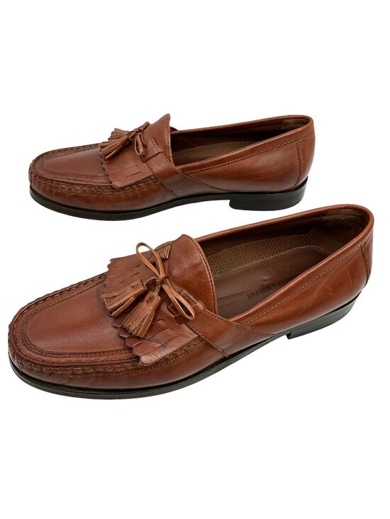 Johnston & Murphy Aragon ll Kiltie Tassel Leather Loafers Mens 10M Brown Classic main image 8